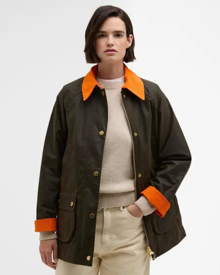 GIACCA CERATA MODERN BEADNELL ICONS OLIVE/ANCIENT