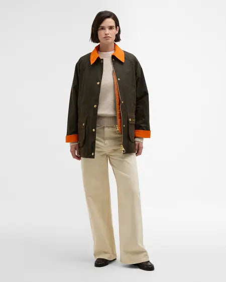 GIACCA CERATA MODERN BEADNELL ICONS OLIVE/ANCIENT