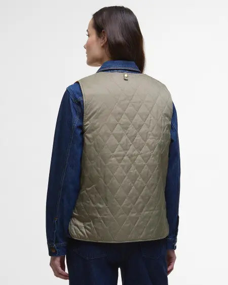 GILET TRAPUNTATO REVERSIBILE MY BARBOUR TIMBERWOLF/MARIGOLD