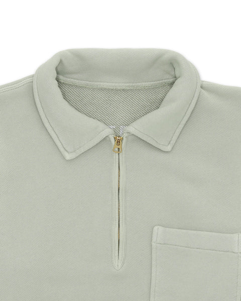 YALE FELPA IN COTONE FELPATO CON COLLETTO E ZIP