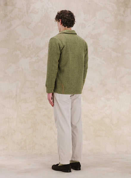 PEPPER OVERSHIRT IN LANA SAGE