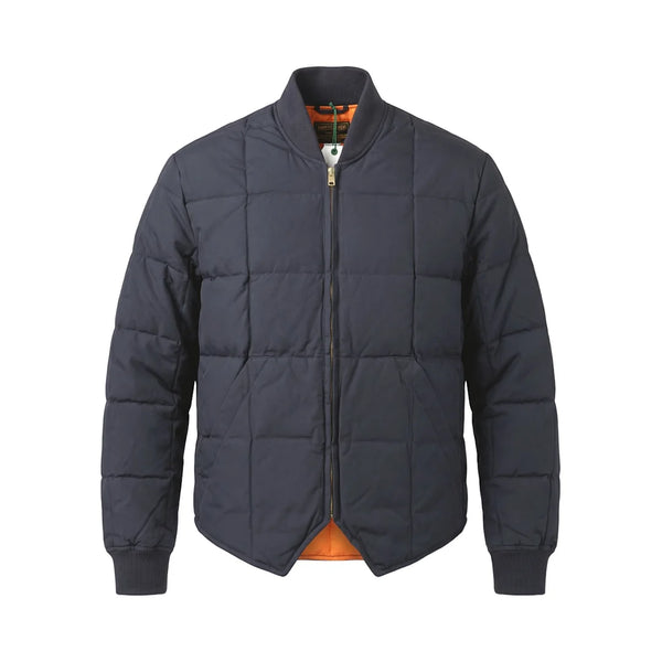 Giacca uomo Down Jacket Lumberjack HBT Waxed Blue