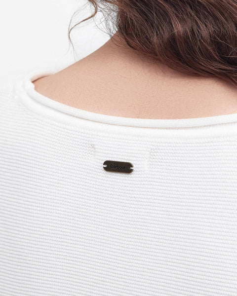 MAGLIONE GIROCOLLO MARINE WHITE