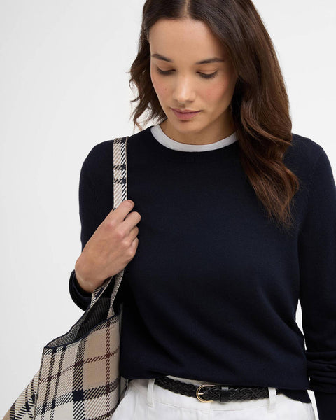 MAGLIONE GIROCOLLO OAKLEY NAVY WHITE