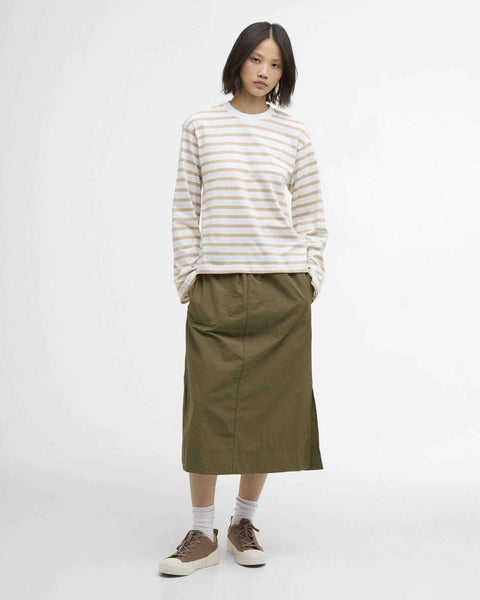 MAUREEN MIDI SKIRT BURNT OLIVE