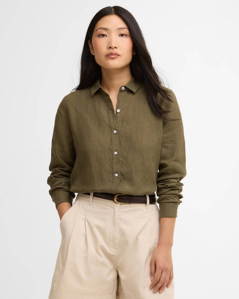 CAMICIA A MANICHE LUNGHE MARINE DUSKY KHAKI