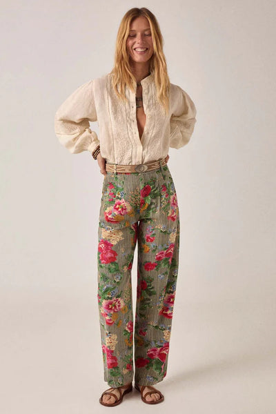 VIRGINIA BLOUSE Linen Solstice