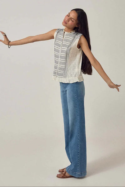 IRINA SLEEVELESS BLOUSE Indigo Poet