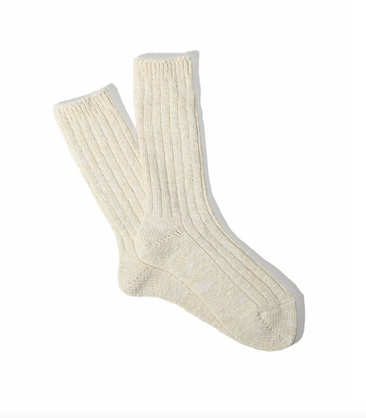 Classic Slub Crew Off White