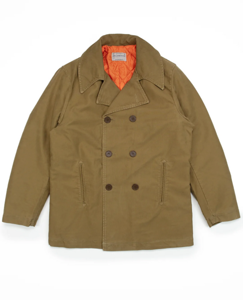 Peacoat in Khaki Jungle Cloth