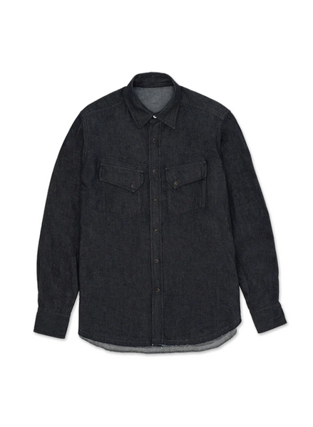 PASADENA CAMICIA WESTERN IN DENIM INDIGO RINSE
