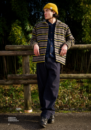 GIACCA WORK FODERATA LANACOTTA RIGATA