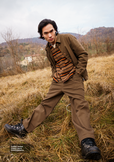 CARDIGAN LANACOTTA RIGATO