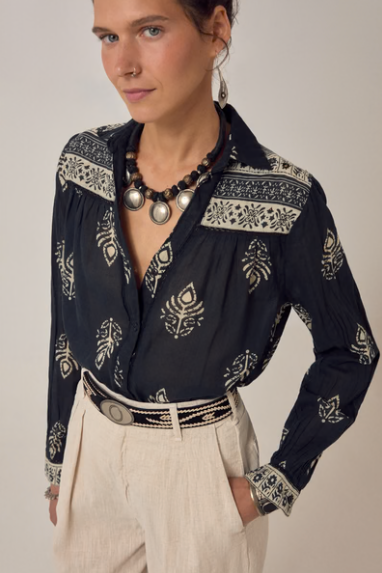 RANI SHIRT Black Henna