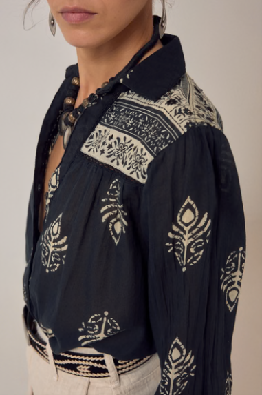 RANI SHIRT Black Henna