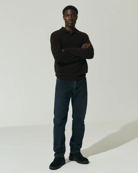 POLO BOUCLE SOLID EBANO