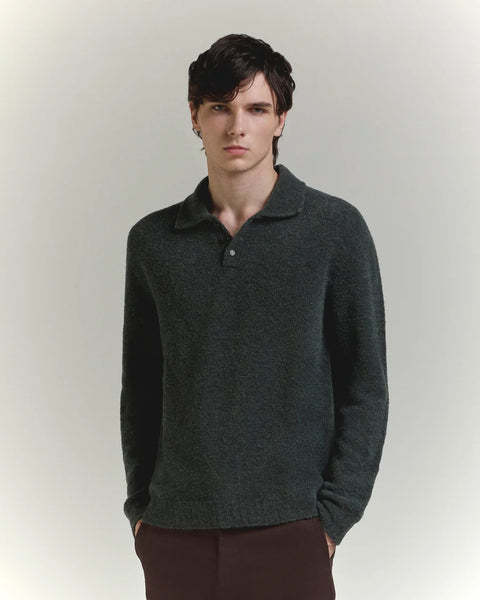 POLO BOUCLE SOLID FOREST