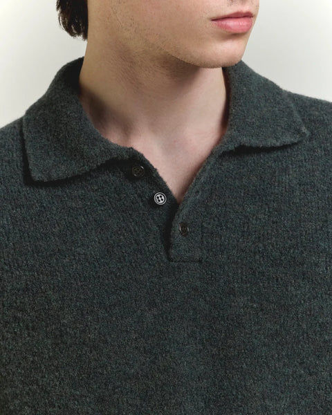 POLO BOUCLE SOLID FOREST