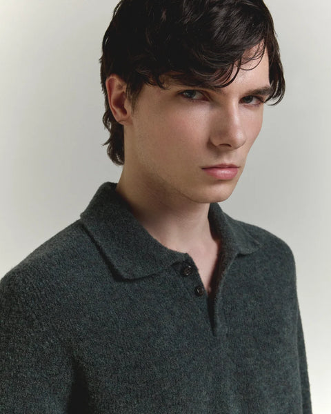 POLO BOUCLE SOLID FOREST
