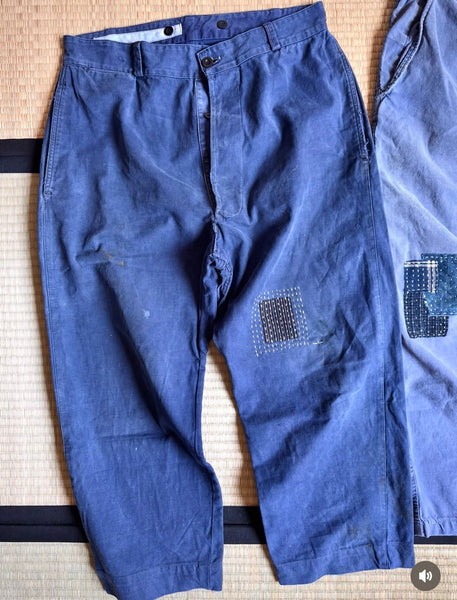 Pantaloni Carpenter da lavoro francesi vintage degli anni '70