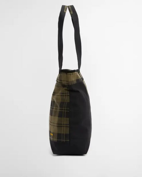 MYA TOTE BAG PATCHWORK BLACK/OLIVE