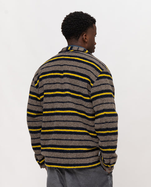 GIACCA WORK FODERATA LANACOTTA RIGATA